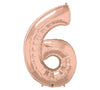 34" Rose Gold Number Balloon - Tadpole