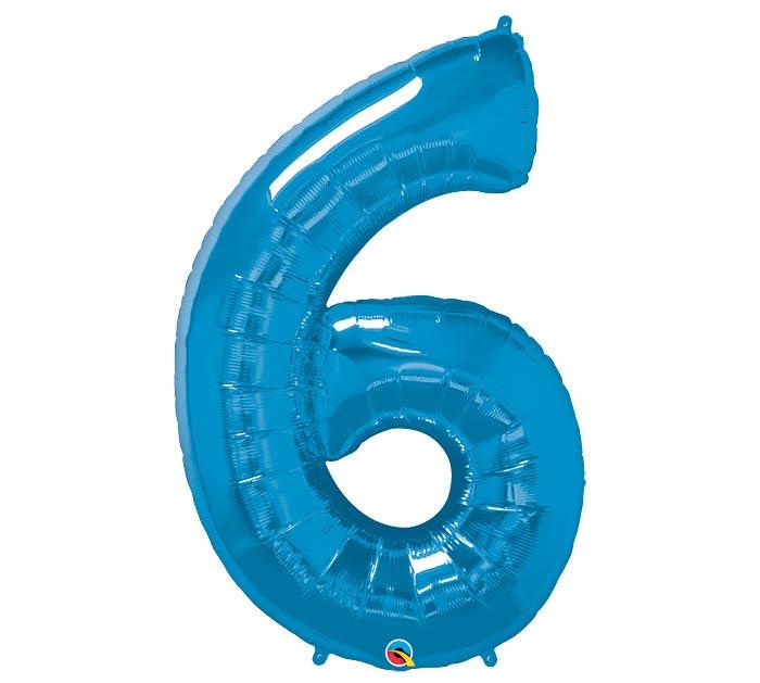34" Saphire Number Balloon - Tadpole