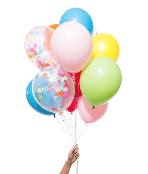 Assorted 11" Party Balloons w/ Confetti - Tadpole