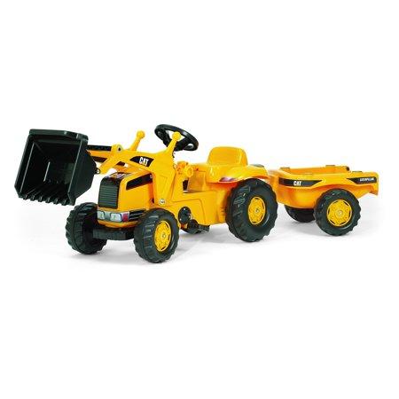 CAT Kid Tractor with Trailer - Tadpole