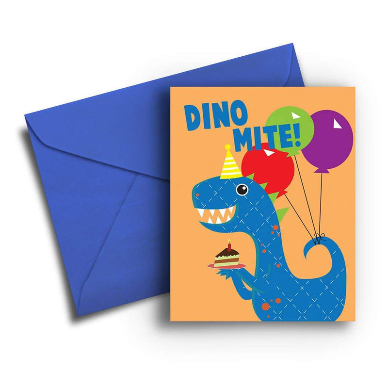 Dino-Mite Kid's Birthday Card - Tadpole