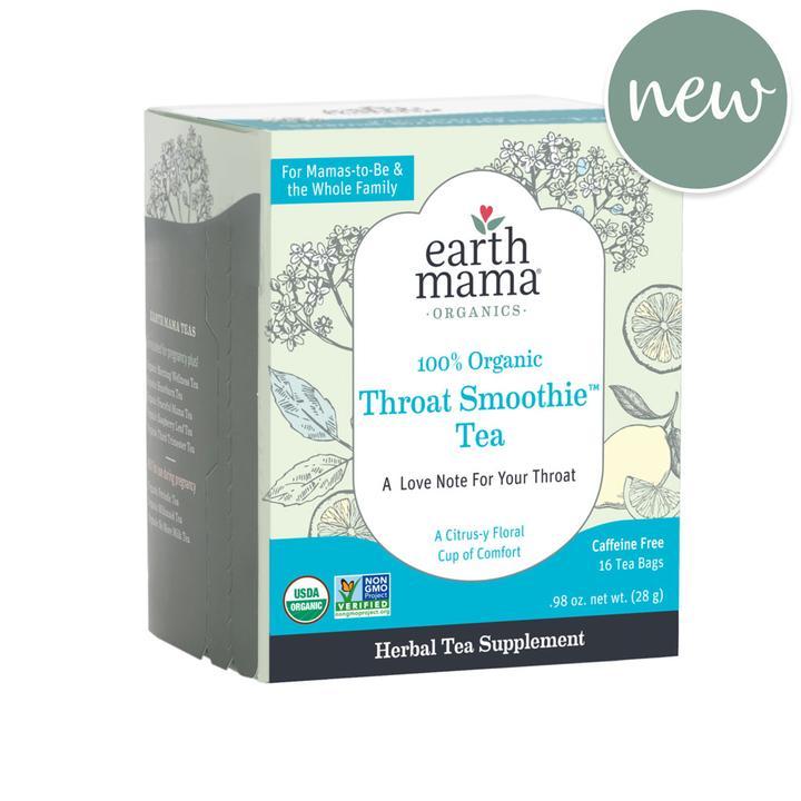 Earth Mama Organics Throat Smoothie Tea - Tadpole