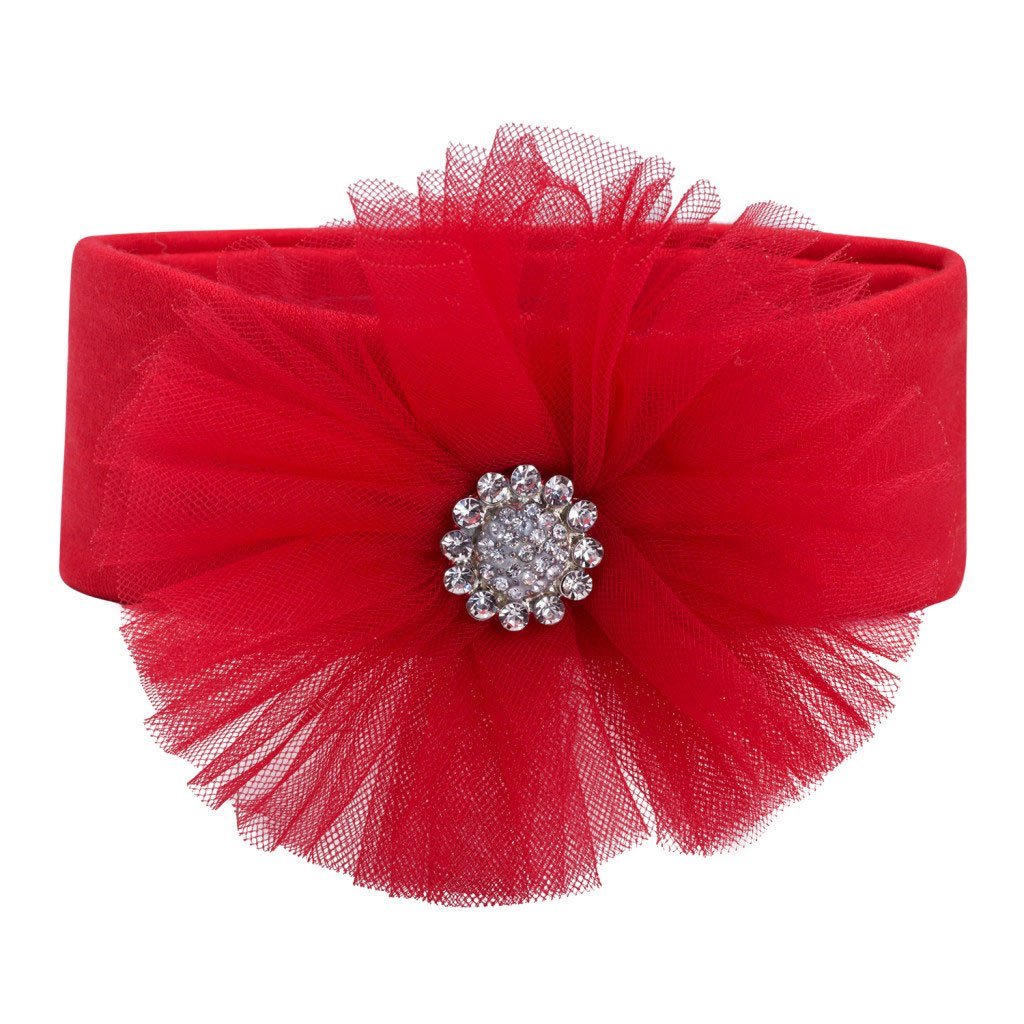 Elegant Baby Tulle Bling Headband Red - Tadpole