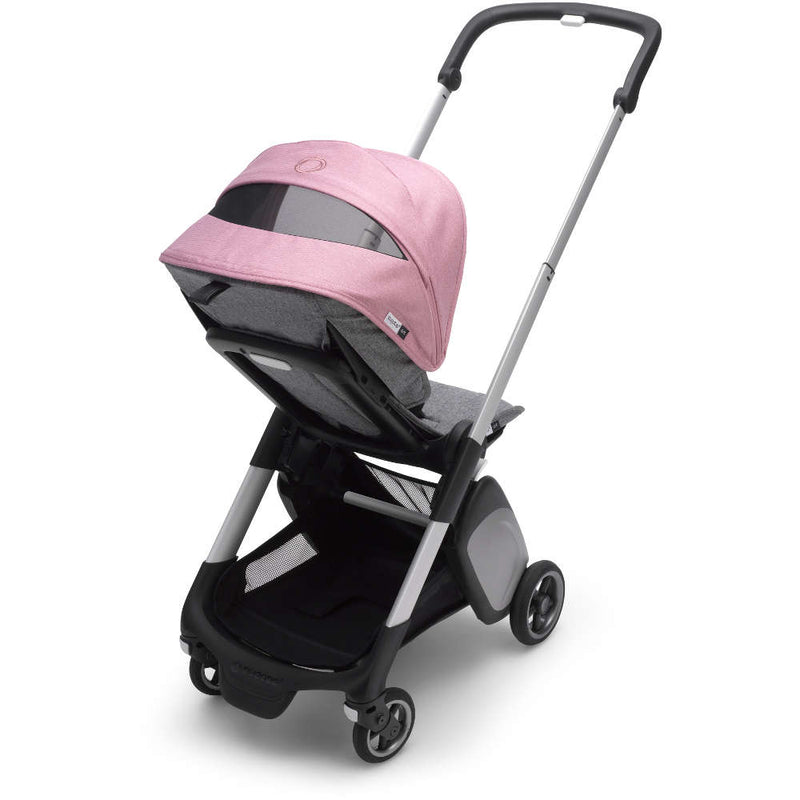 Bugaboo Ant Travel Stroller | Black + Grey Melange + Pink (Subscription)