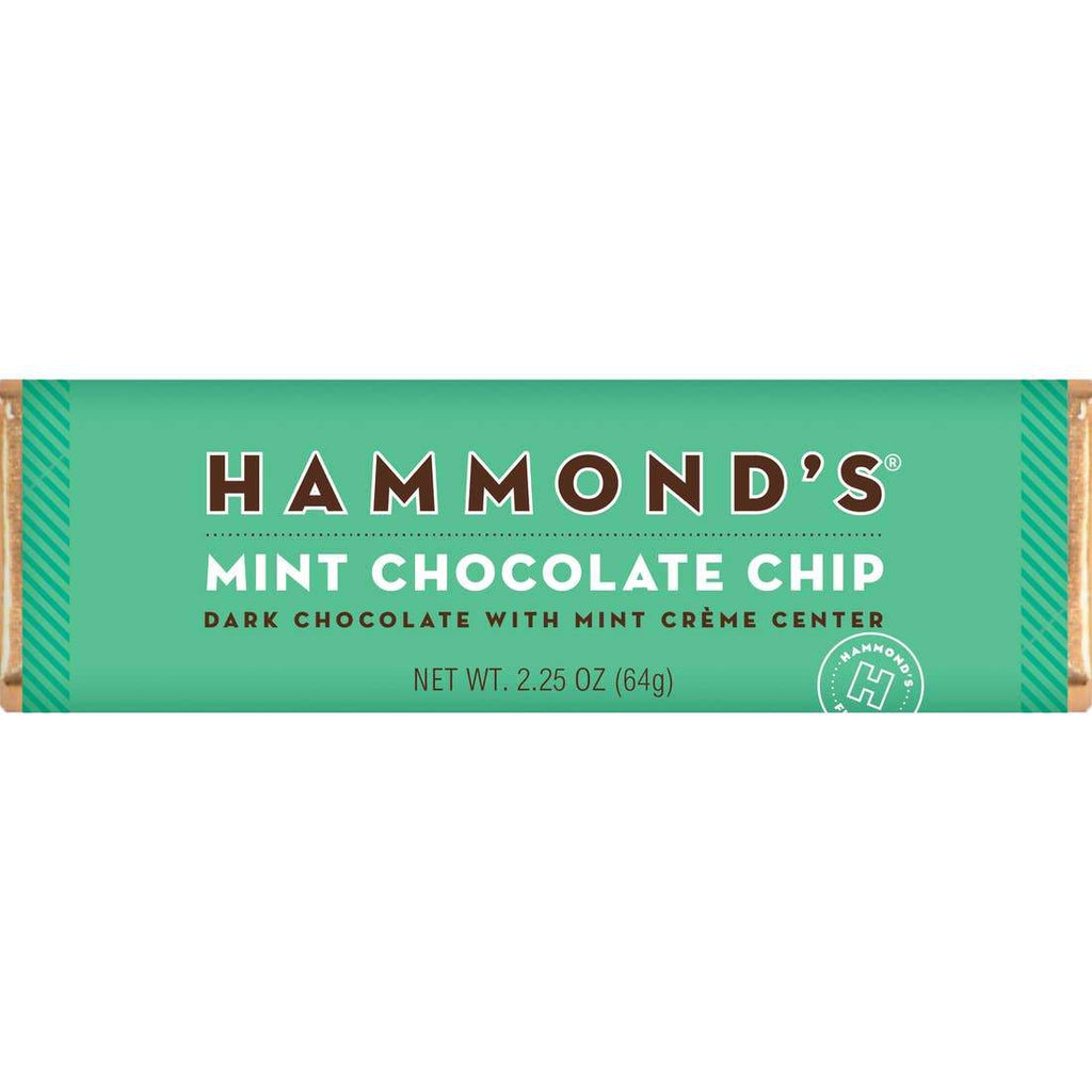 Hammond's Mint Chocolate Chip Chocolate Candy Bar - Tadpole