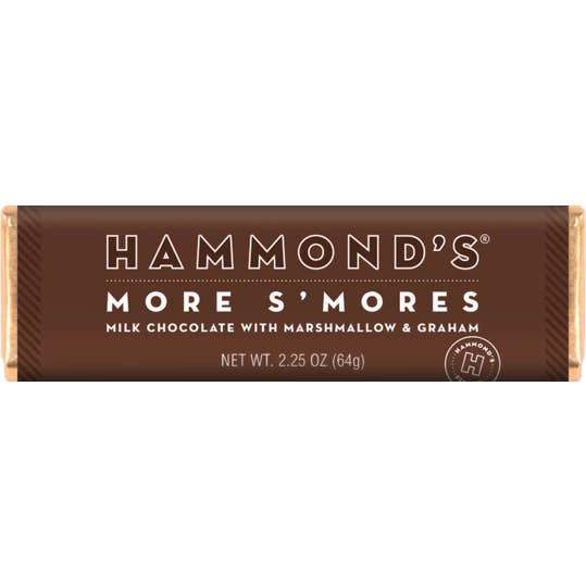 Hammond's More S'mores Milk Chocolate Candy Bar - Tadpole