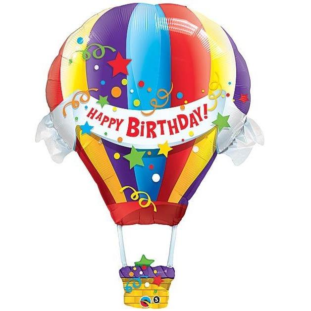 Happy Birthday Hot Air Balloon - Tadpole