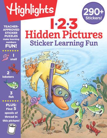 Highlights 123 Hidden Pictures Sticker Learning Fun - Tadpole