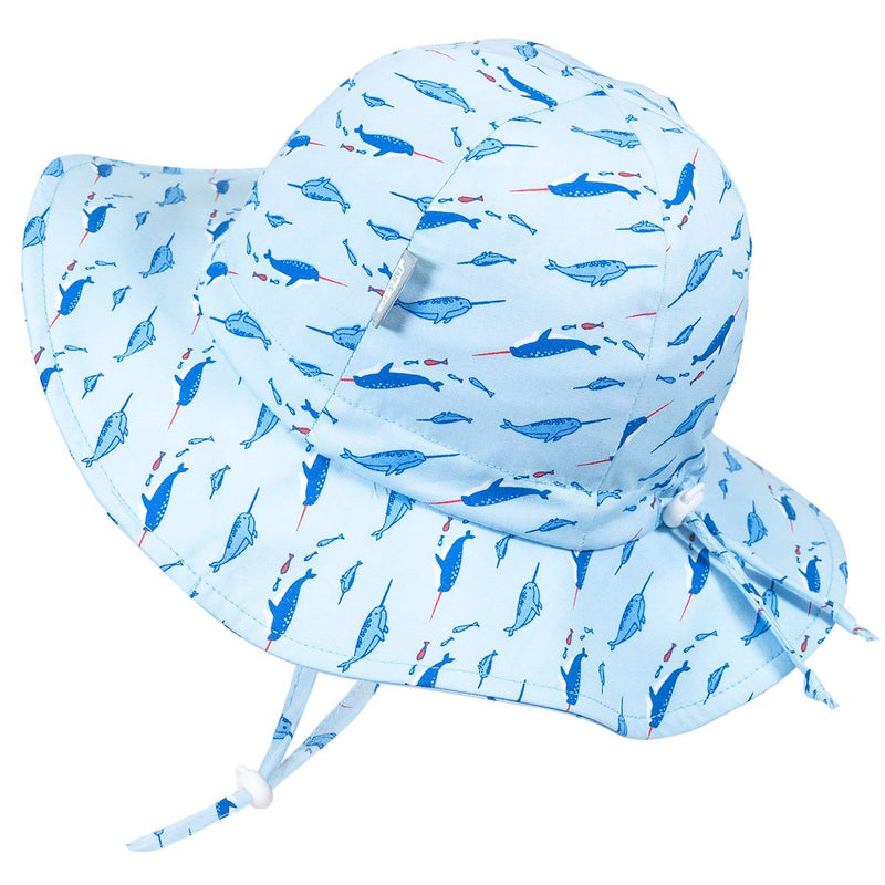 Jan & Jul Grow-With-Me Sun Hat Narwhal - Tadpole