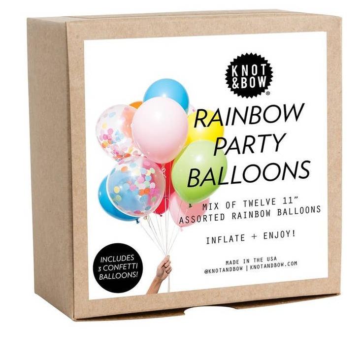Knot & Bow Rainbow Party Balloons - Tadpole