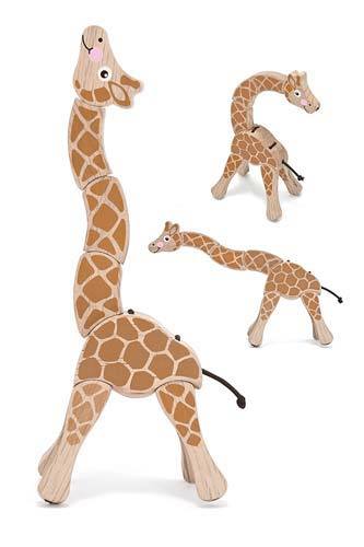 Melissa & Doug Giraffe Wooden Grasping Toy for Baby - Tadpole