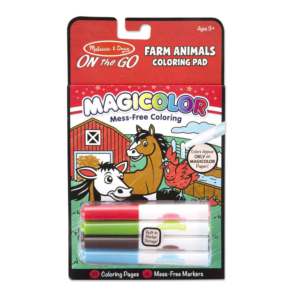 Melissa & Doug Magicolor - Farm Animals Coloring Pad - Tadpole