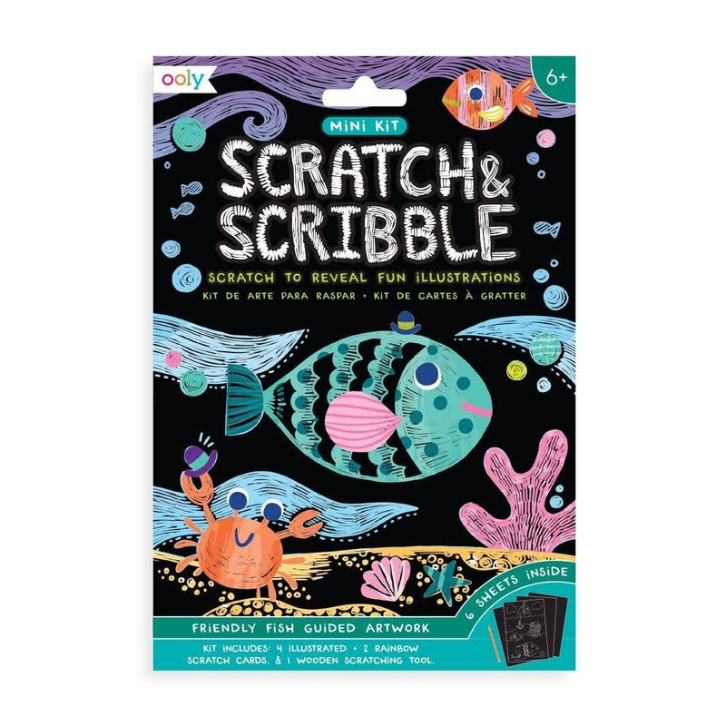 Mini Scratch & Scribble Art Kit: Friendly Fish - Tadpole