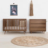 Nifty Timber Cot in Walnut - Tadpole