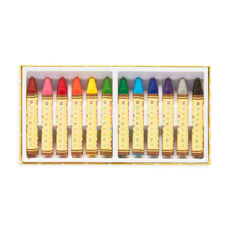 Ooly Brilliant Bee Crayons - Tadpole