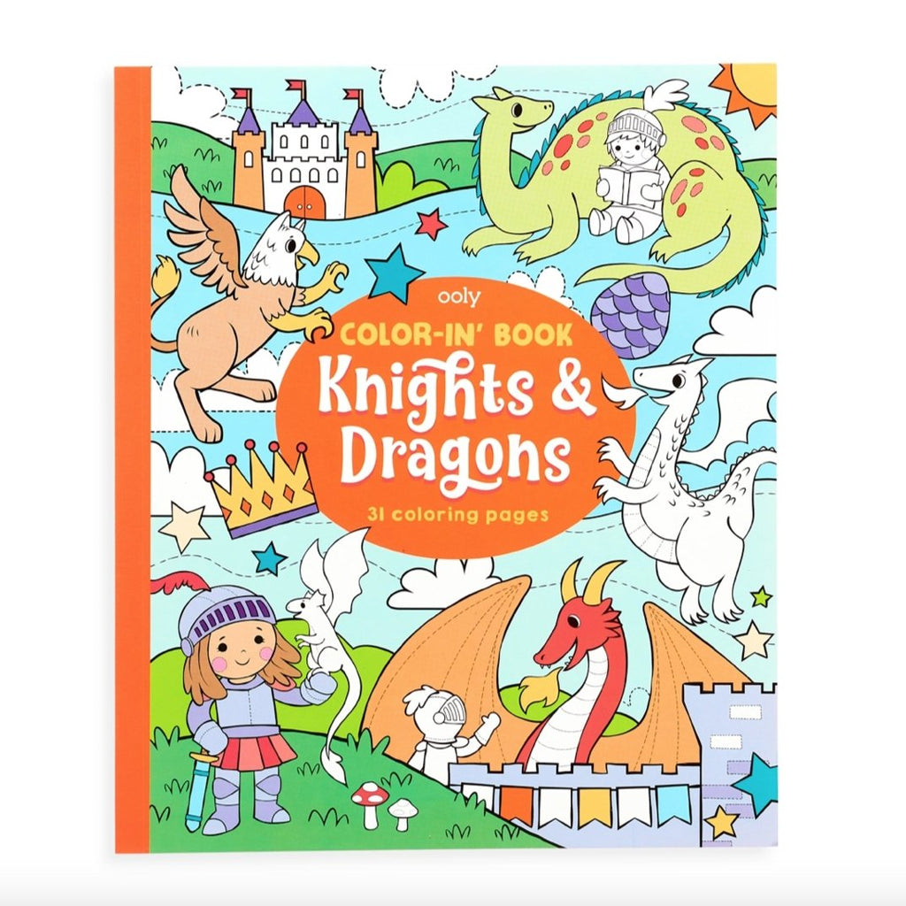 Ooly Knights & Dragons Coloring Book - Tadpole
