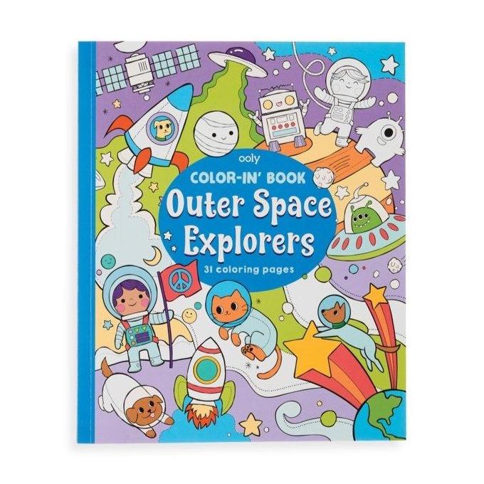 Ooly Outer Space Explorers Coloring Book - Tadpole