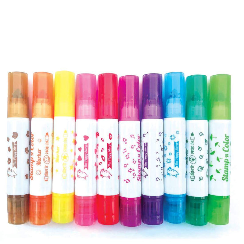 Piggy Story Stamp & Color Markers - Tadpole