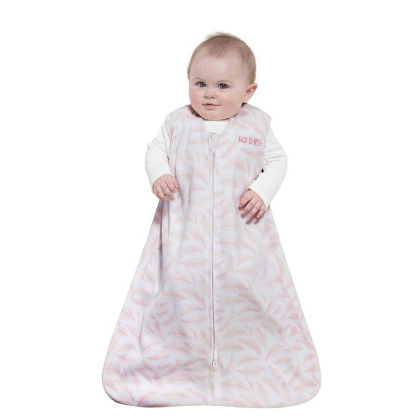 Halo SleepSack Wearable Blanket Pink Leaf Fleece - Tadpole