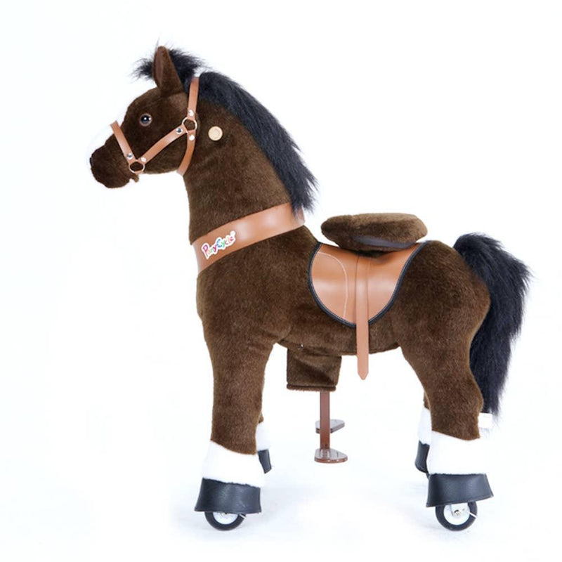 Pony Cycle U serie Dark Brown Horse with White Hoof - Tadpole