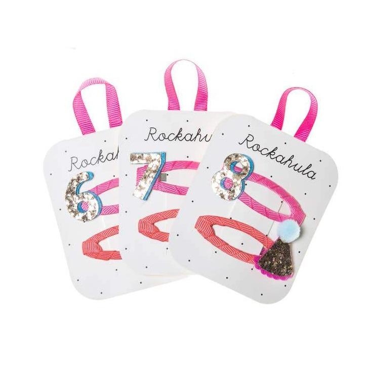 Rockahula Kids Birthday Glitter Clips - Tadpole