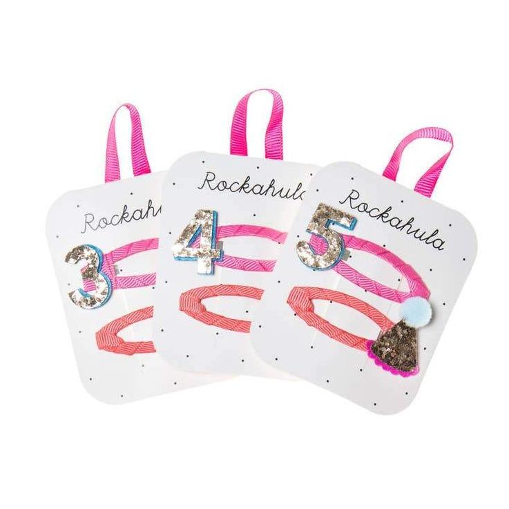Rockahula Kids Birthday Glitter Clips - Tadpole