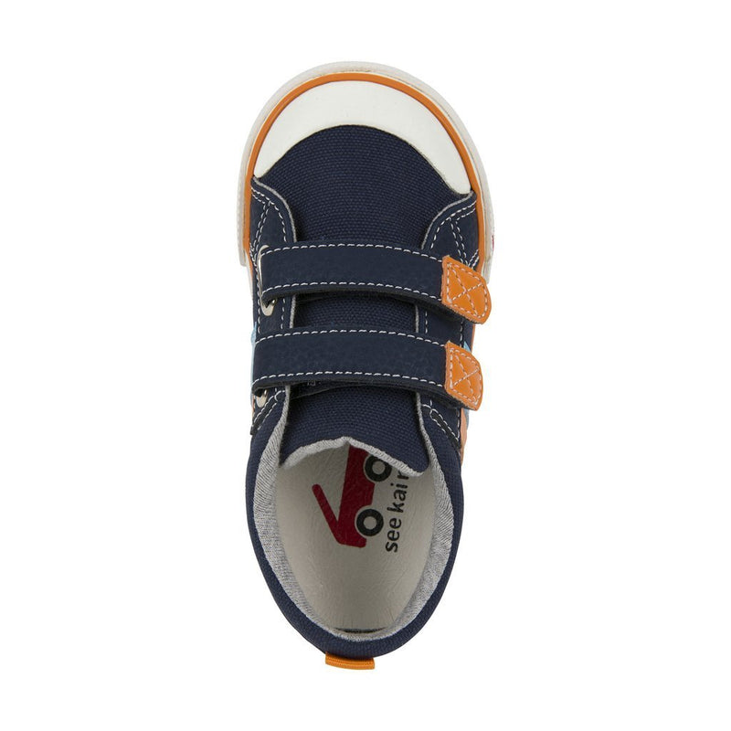 See Kai Run Sneaker Russell Navy/Orange - Tadpole