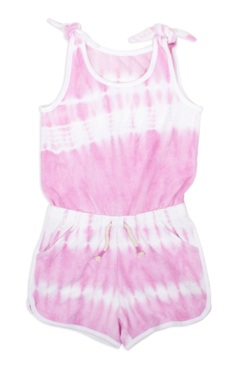 Shade Critters Cotton Terry Tie Dye Romper - Tadpole