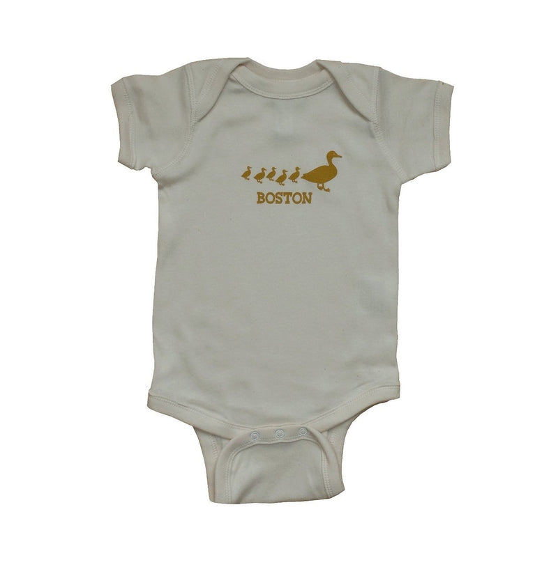 Sidetrack Products Makeway for Ducklings onesie - Natural - Tadpole