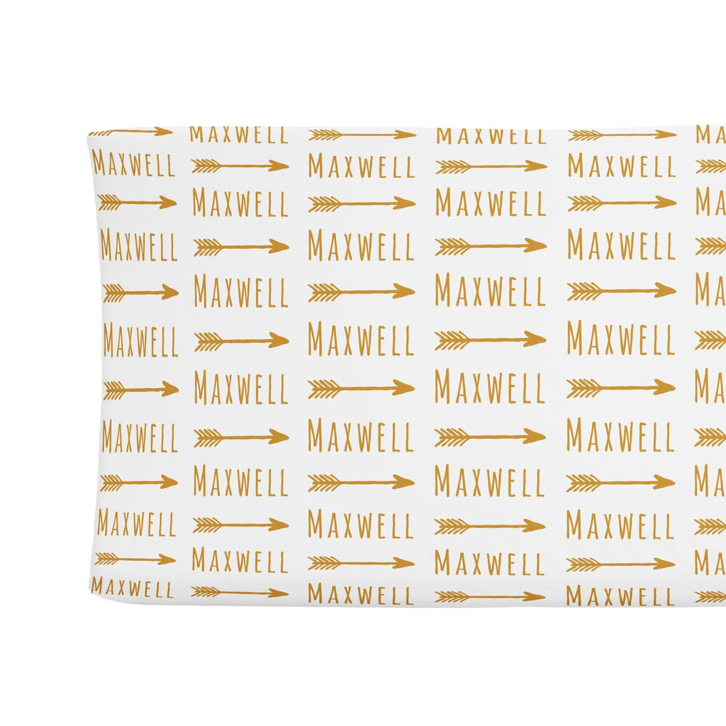 Sugar + Maple Changing Pad Cover - Arrow - Tadpole