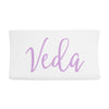Sugar + Maple Changing Pad Cover - Centered Name - Tadpole