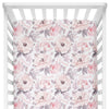 Sugar + Maple Crib Sheet - Wallpaper Floral - Tadpole