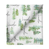 Sugar + Maple Large Stretchy Blanket - Pine Tree - Tadpole