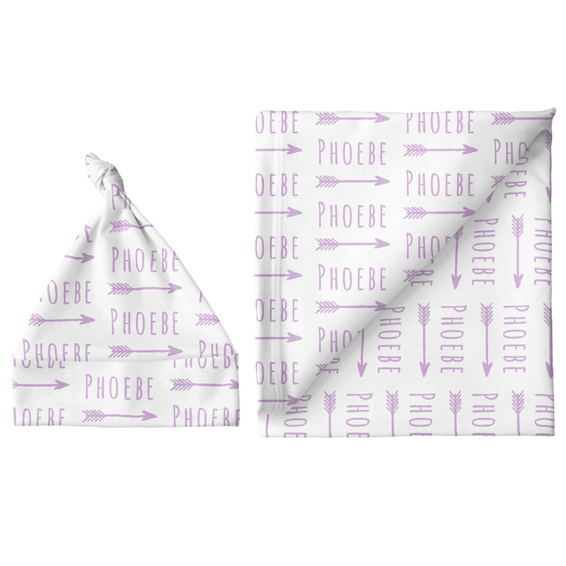 Sugar + Maple Small Blanket & Hat Set - Arrow - Tadpole