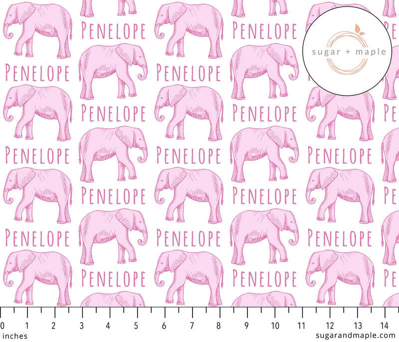 Sugar + Maple Small Stretchy Blanket - Elephant Pink - Tadpole