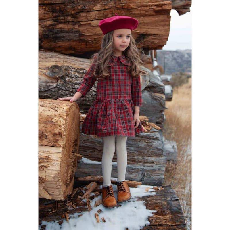 The Louise Red Plaid Dress - Tadpole