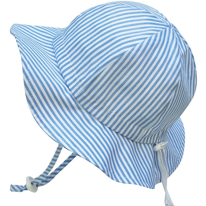 Twinklebelle Grow-With-Me Sun Hat Blue Stripes - Tadpole