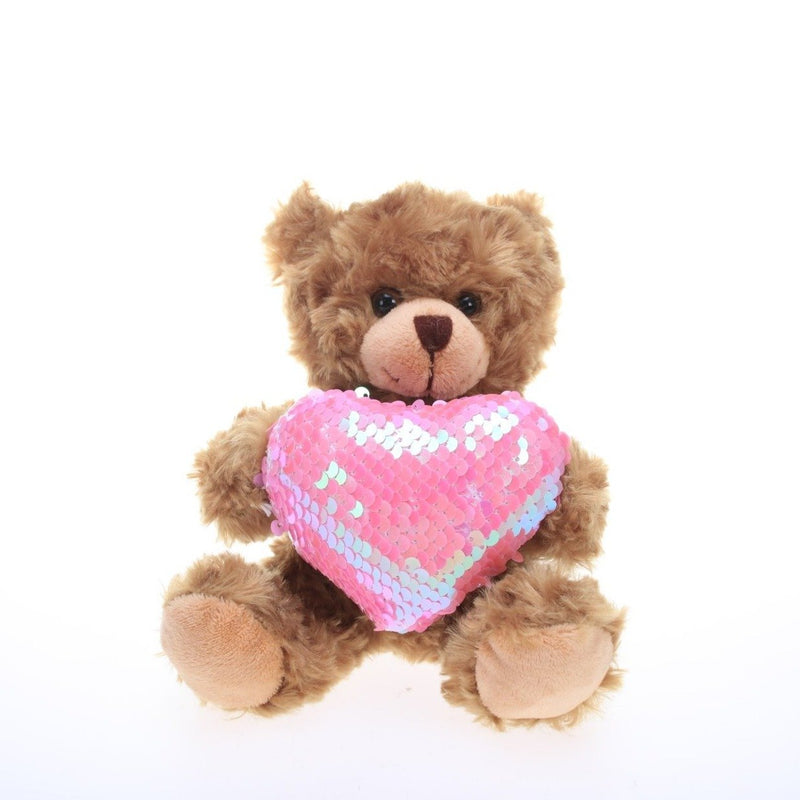 Valentine Bear with Sequin Heart - Tadpole